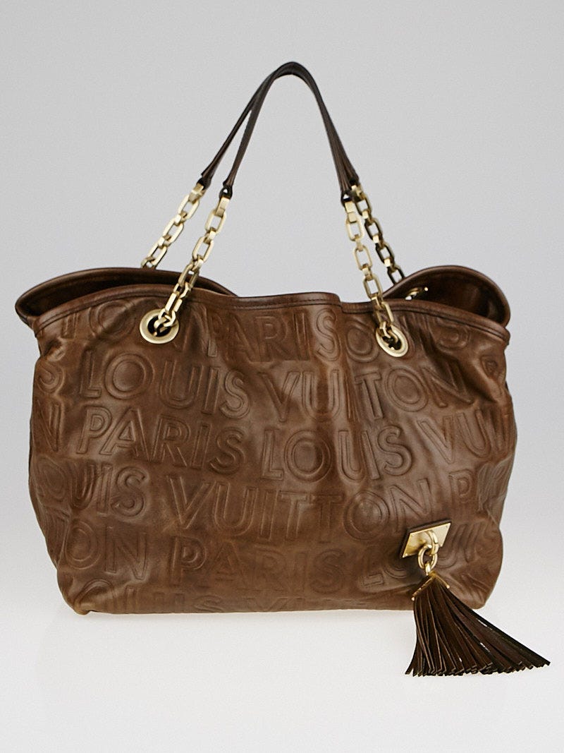 Louis Vuitton Limited Edition Chocolate Leather Paris Souple Wish Bag -  Yoogi's Closet