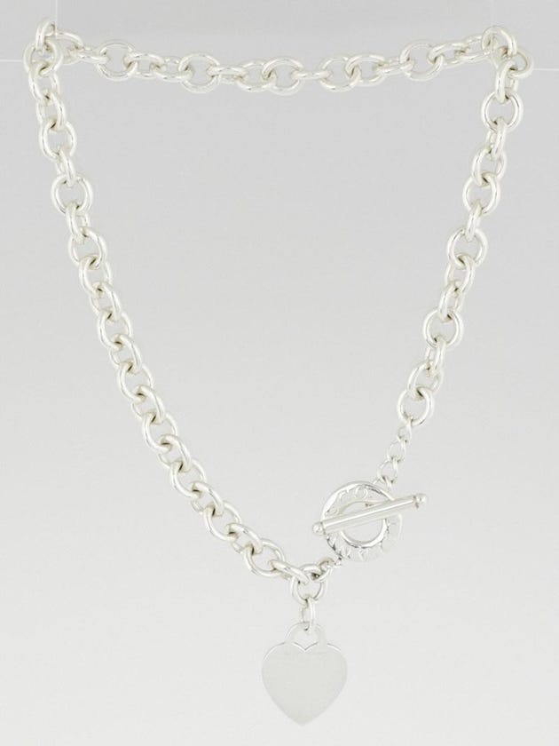 Tiffany & Co. Sterling Silver Return to Tiffany Charm Necklace