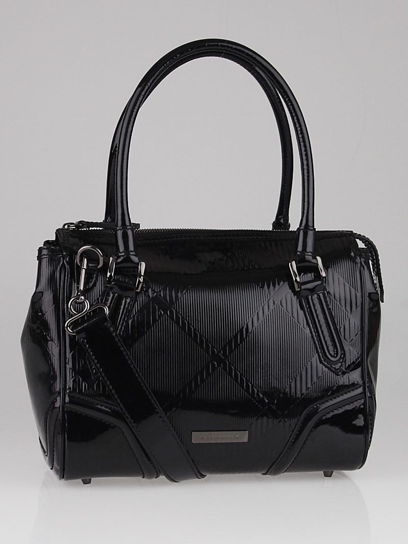 Burberry black bowling shop bag