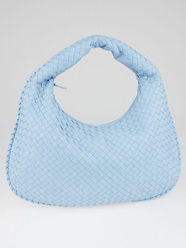 Bottega Veneta Ciel Intrecciato Woven Nappa Leather Medium Veneta Hobo Bag