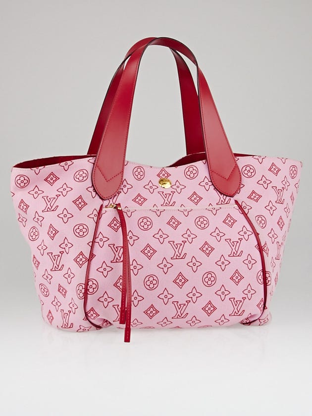 Louis Vuitton Limited Edition Red Canvas Cabas Ipanema GM Bag 