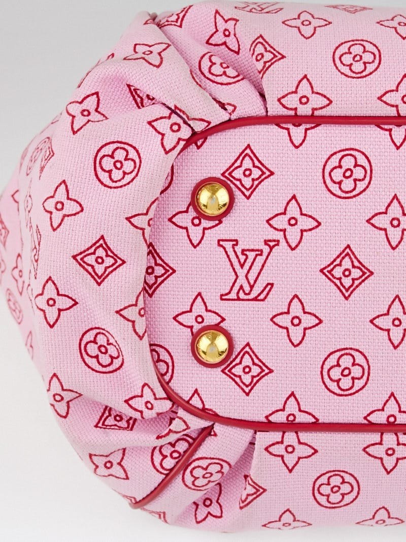 Louis Vuitton Pattern Print, Pink Monogram Cabas Ipanema GM w/ Pouch