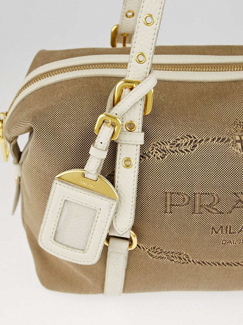 プラダ　BL0600 Nylon Jacquard Prada Corda/Talco Logo Jacquard Canvas Bauletto Bag BL0600