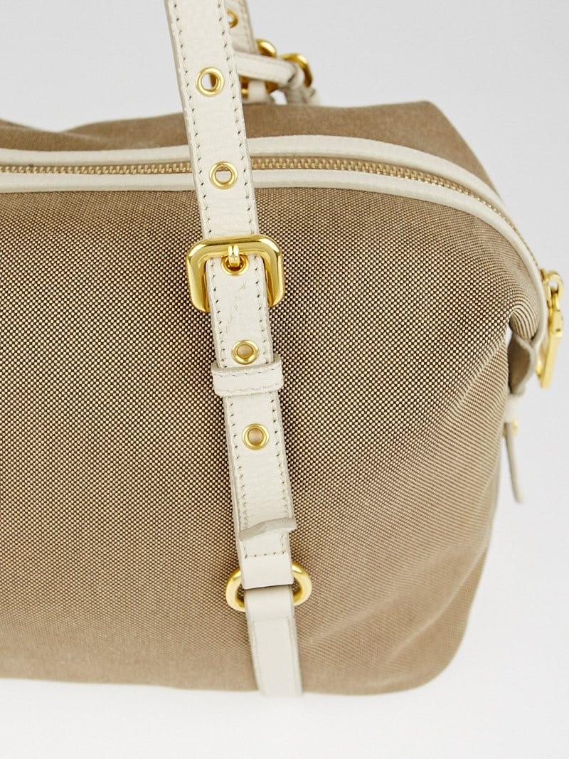 プラダ　BL0600 Nylon Jacquard Prada Corda/Talco Logo Jacquard Canvas Bauletto Bag BL0600