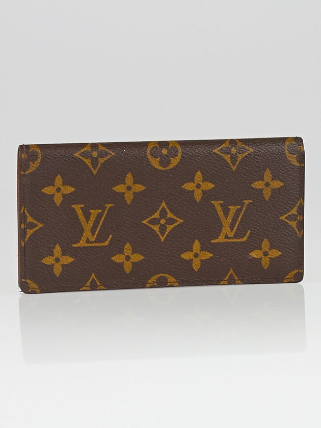 Louis Vuitton Monogram Canvas Simple Checkbook Holder
