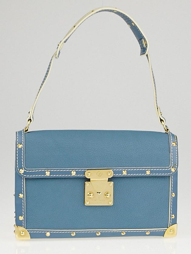 Louis Vuitton Blue Suhali Leather L'Aimable Bag