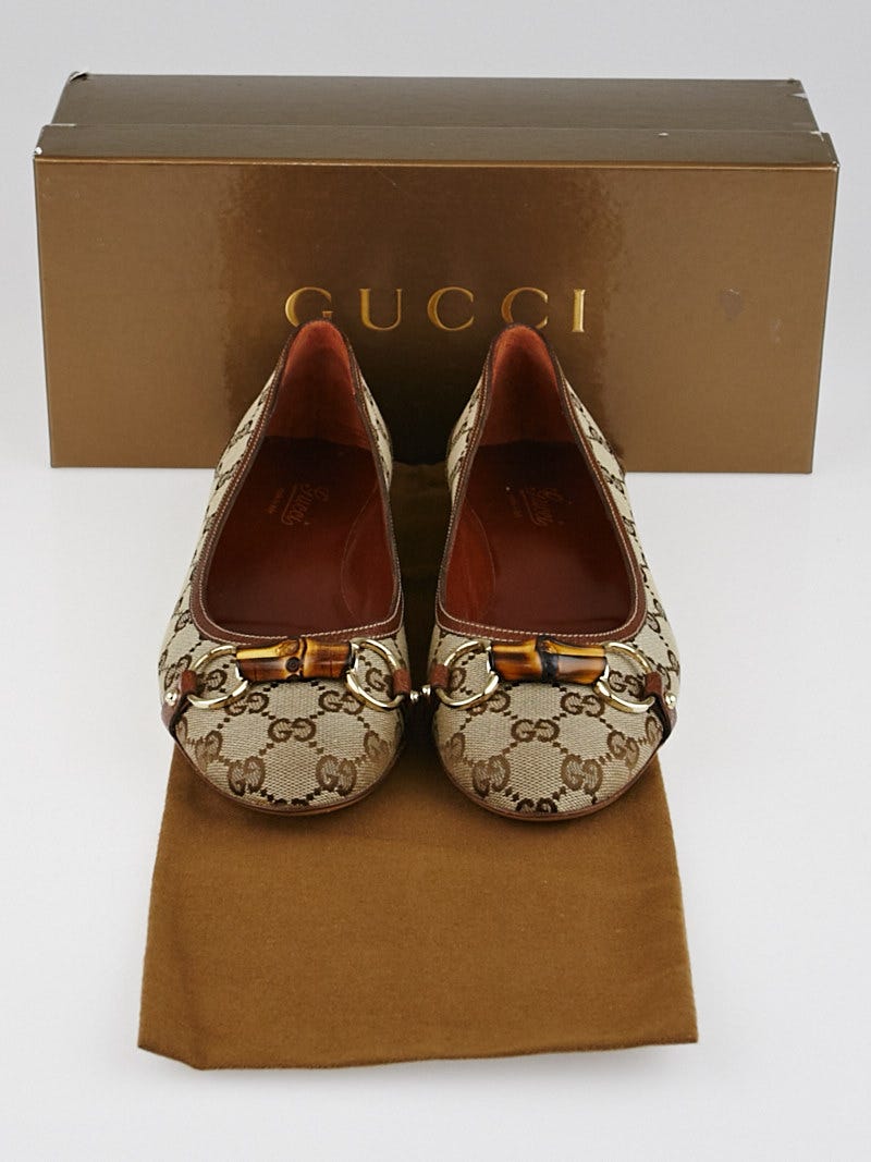 Gucci on sale monogram flats