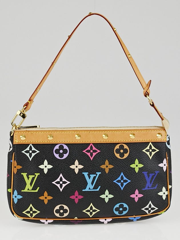 Louis Vuitton Black Monogram Multicolore Accessories Pochette Bag