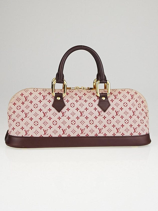 Louis Vuitton Cherry Monogram Mini Lin Canvas Horizontal Alma Bag