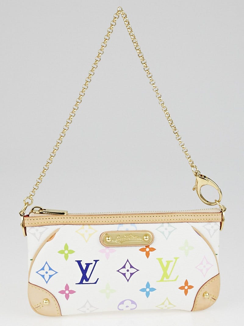 Louis Vuitton Monogram Multicolor Pochette Milla mm White