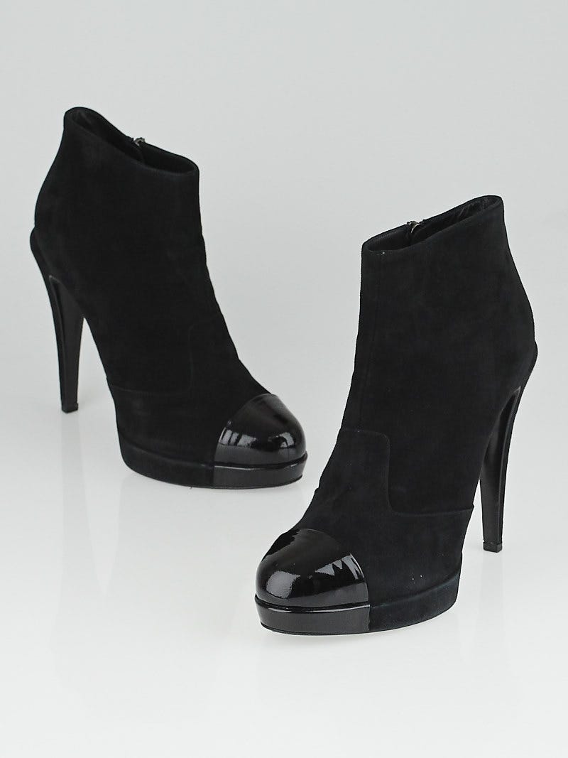 Chanel cap toe ankle boots store