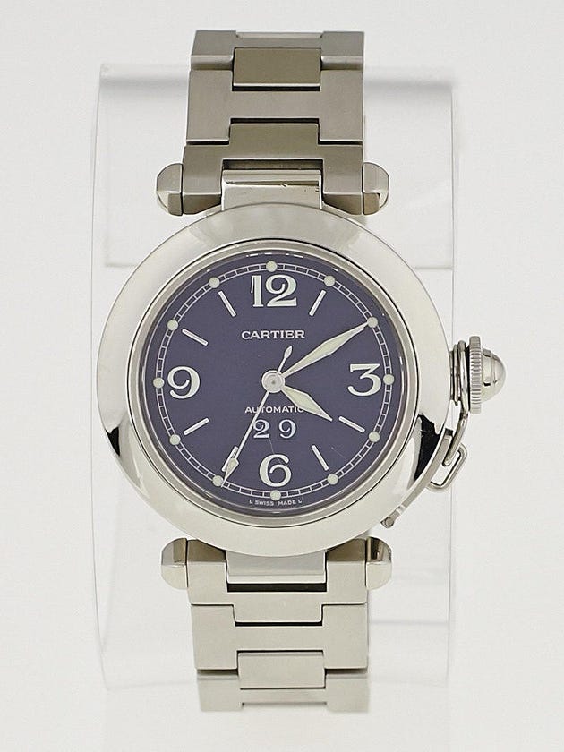 Cartier 38mm Stainless Steel Pasha Big Date Automatic Watch