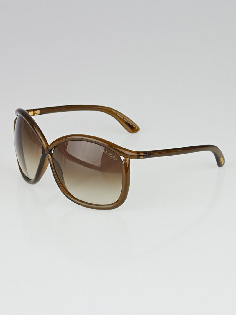 Tom Ford Brown Frame Gradient Tint Charlie Sunglasses- TF201 