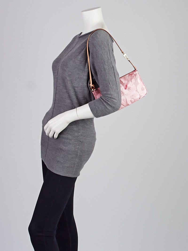 Louis Vuitton Pochette Vernis Ikat Accessories Nm Rose Velours 23lz1130  Pink Patent Leather Clutch, Louis Vuitton