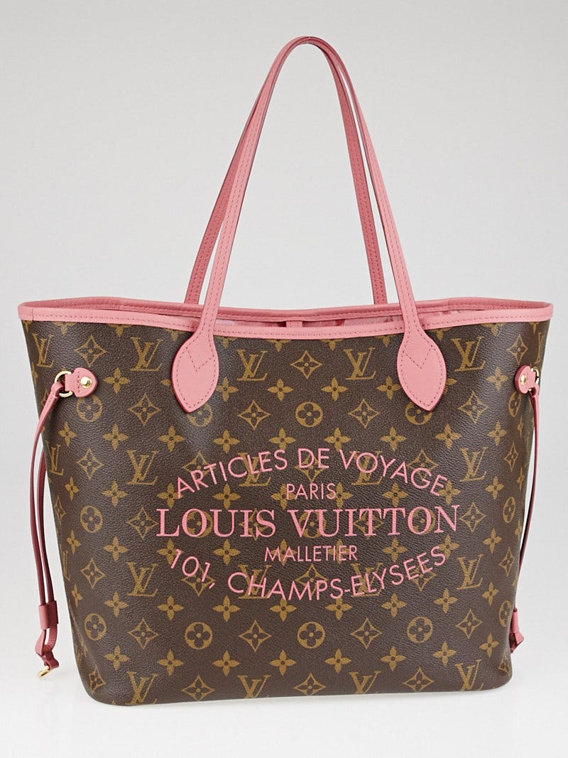 Louis Vuitton Neverfull Articles De Voyage GM Rose Velours Tote LV