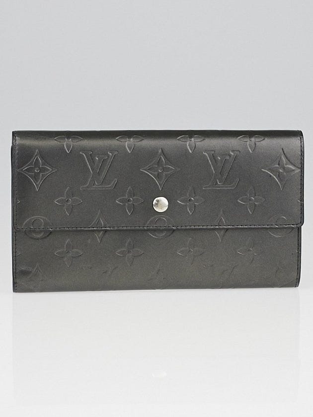Louis Vuitton Black Monogram Mat Porte-Tresor International Wallet