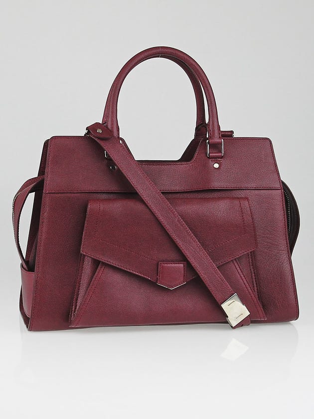 Proenza Schouler Burgundy Leather Small PS13 Keep All Bag