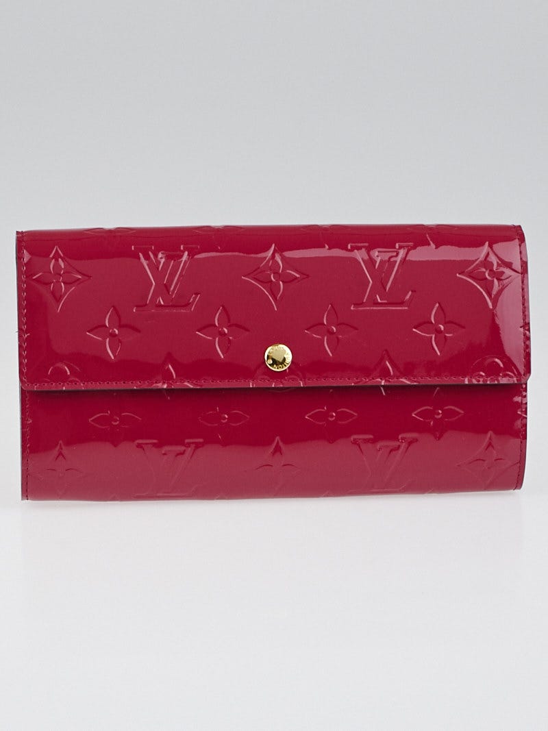 Louis Vuitton Rose Indian Monogram Vernis Sarah Wallet 