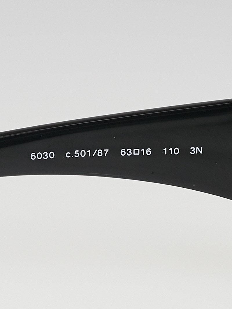 Chanel Black Frame CC Logo Sunglasses - 6030 | Yoogi's Closet