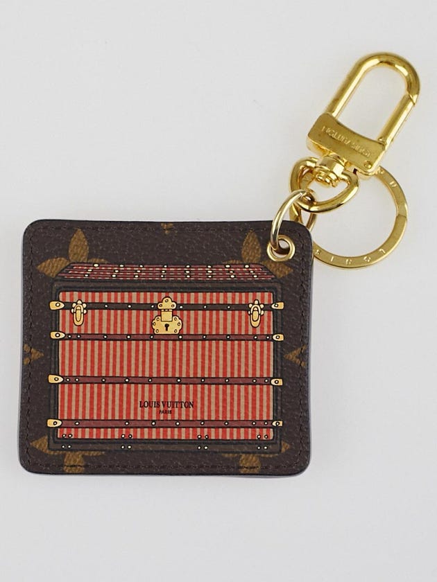 Louis Vuitton Limited Edition Monogram Canvas Illustre Bordeaux Trunk Key Holder and Bag Charm 