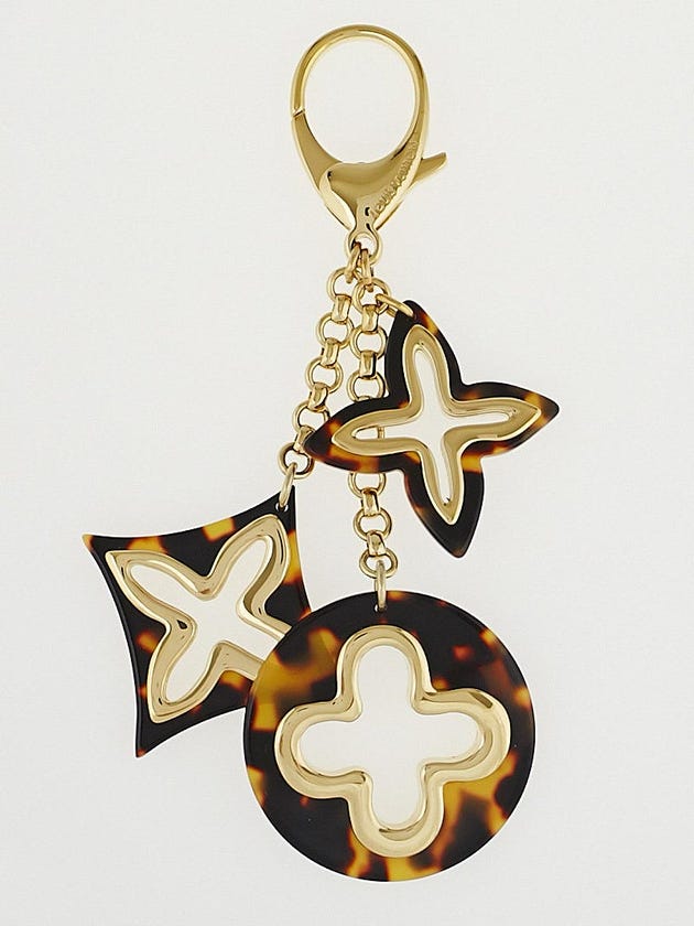 Louis Vuitton Ecaille Resin Insolence Key Holder and Bag Charm 