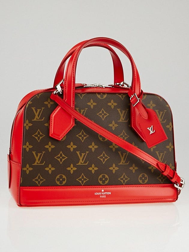 Louis Vuitton Limited Edition Rouge Monogram Canvas Dora PM Bag