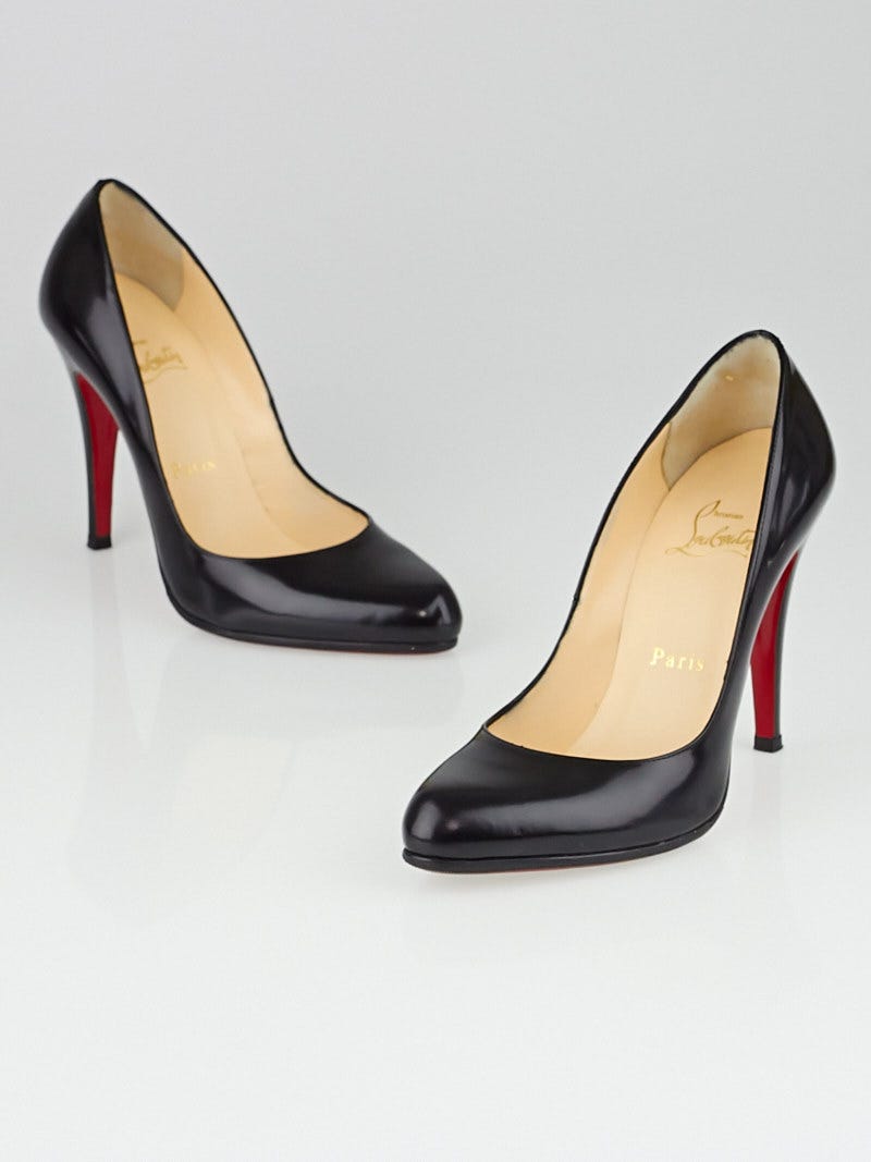 Christian Louboutin Black Jazz Calf Leather Decollete 868 100 Pumps Size 6 36.5 Yoogi s Closet