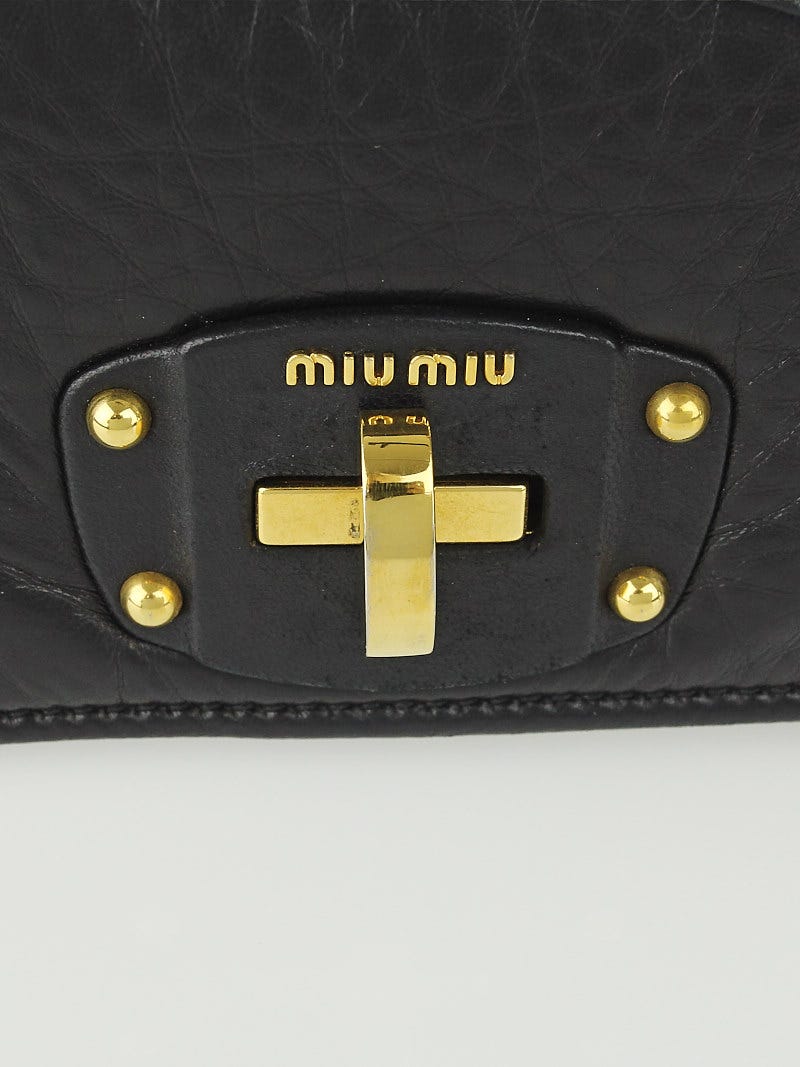 04aw miumiu turn lock leather bag バッグ