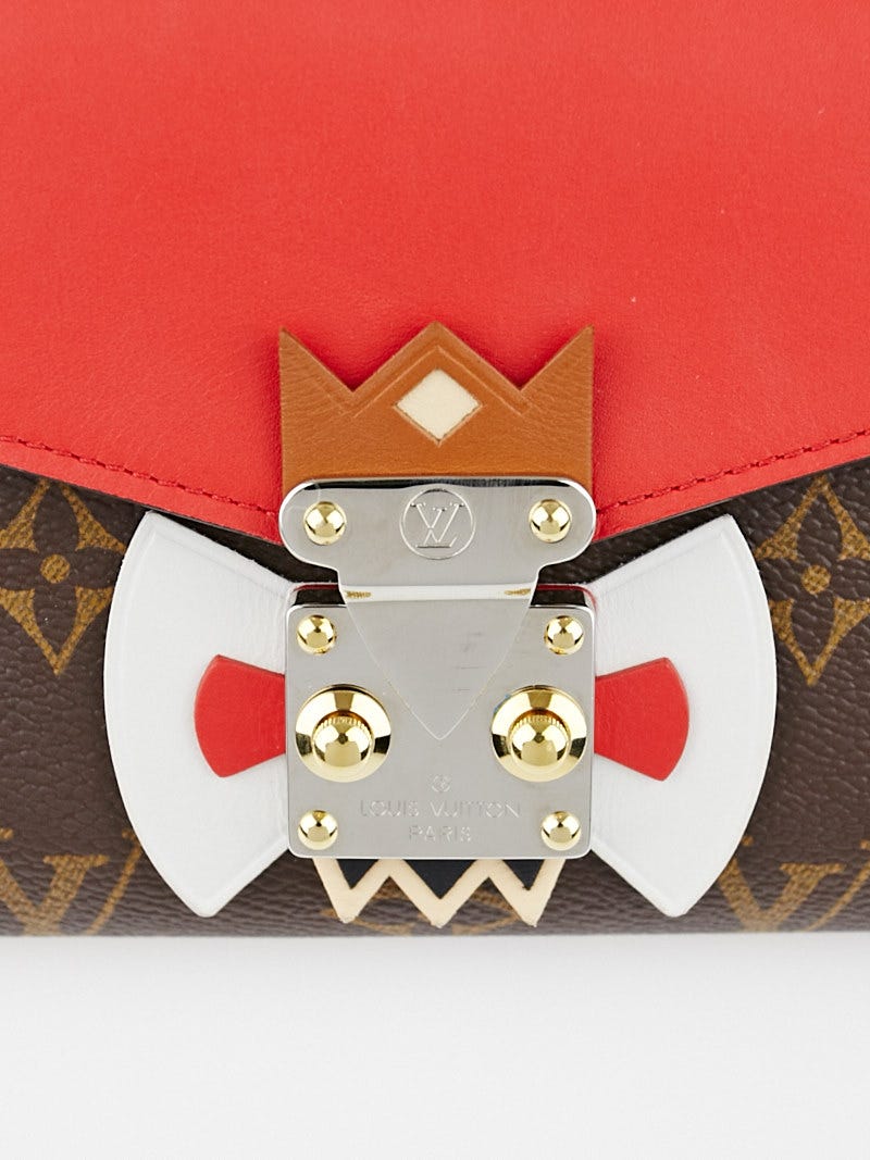 Louis Vuitton Limited Edition Rouge Monogram Tribal Mask Chain