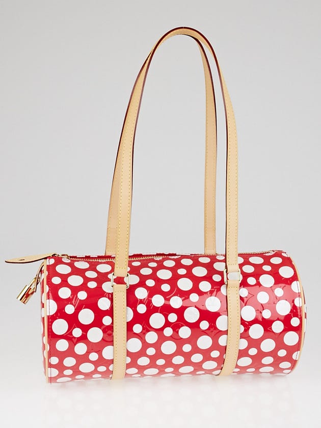 Louis Vuitton Limited Edition Yayoi Kusama Red Monogram Vernis Dots Infinity Papillon Bag
