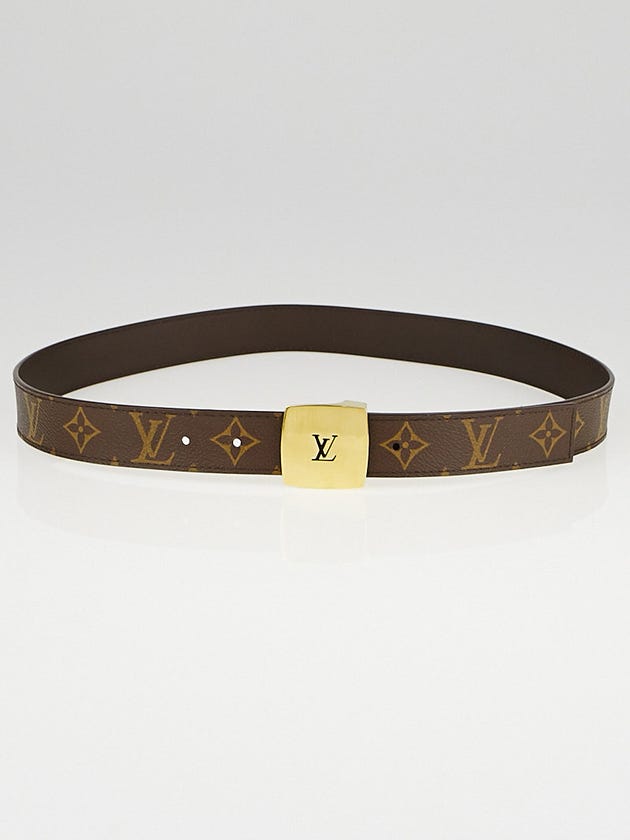 Louis Vuitton Monogram Canvas LV Cut Reversible Belt Size 90/36