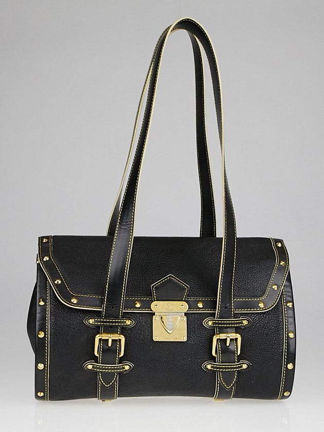 Louis Vuitton Black Suhali Leather L'Epanoui GM Bag