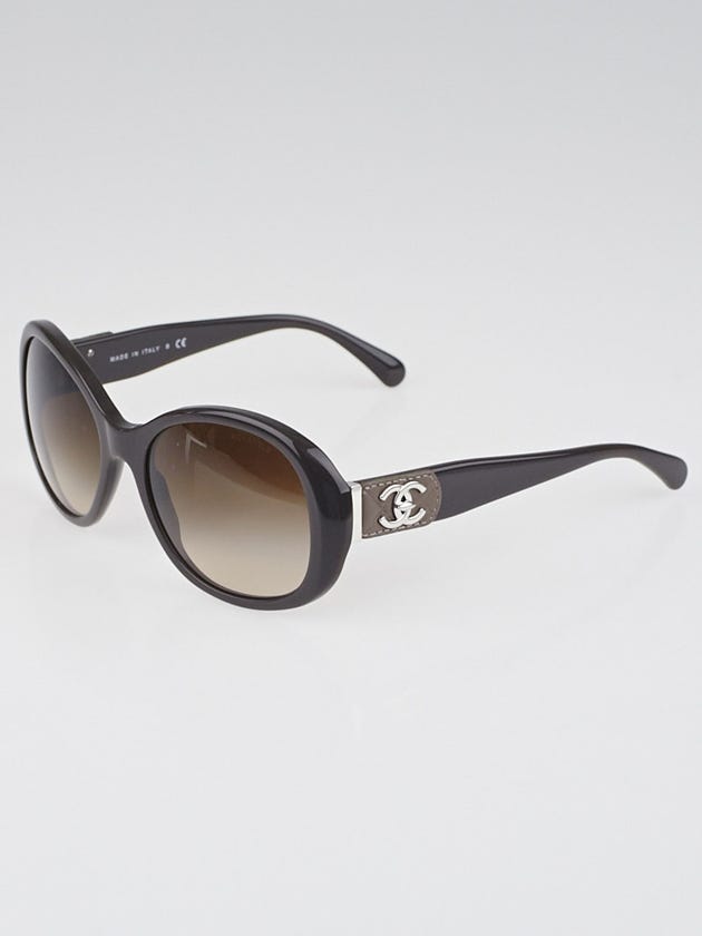 Chanel Grey Frame Gradient Tint CC Turnlock Sunglasses-5235