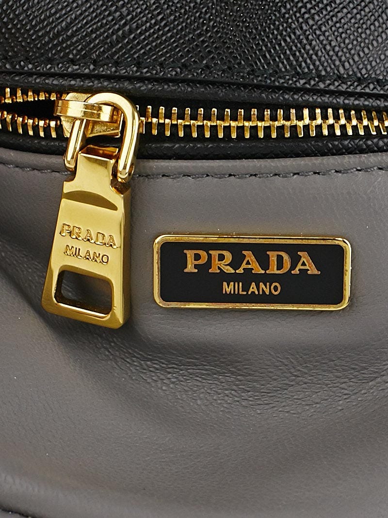 Prada Black Saffiano Lux Leather Mini Crossbody Bag BT0963