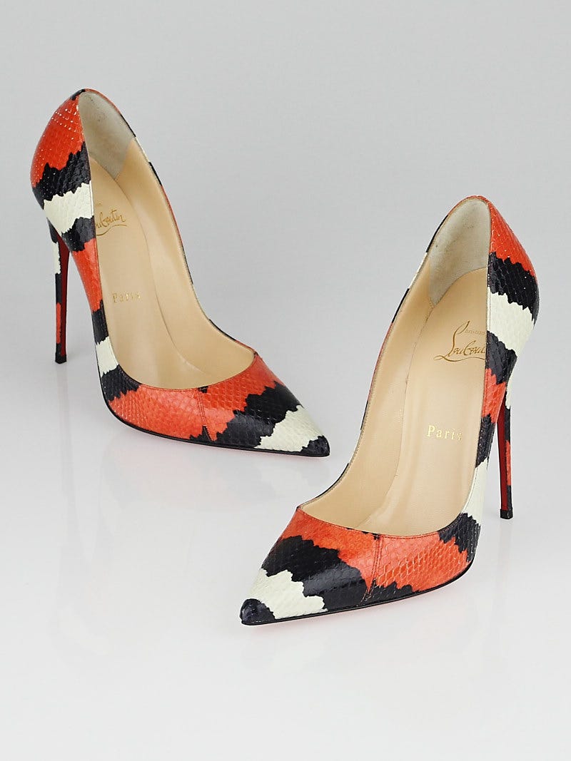 Christian Louboutin - Authenticated So Kate Heel - Patent Leather Multicolour Abstract for Women, Never Worn