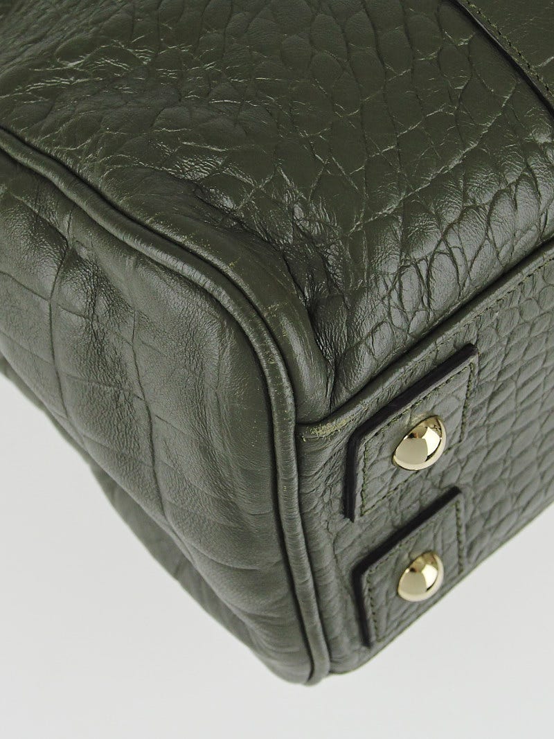 Mulberry green shop croc bag