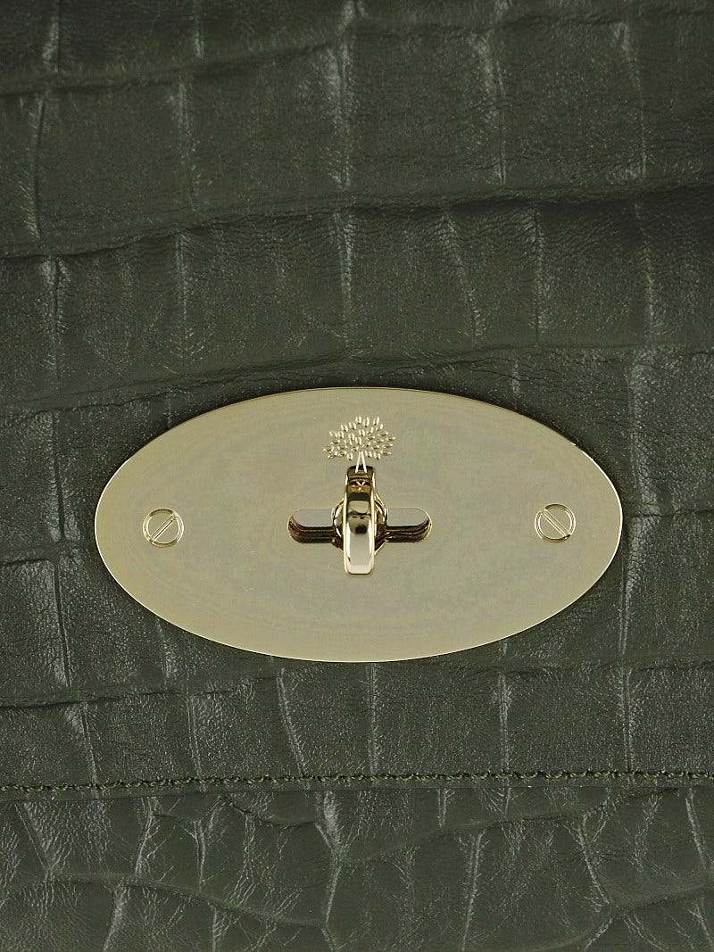 Mulberry green outlet croc