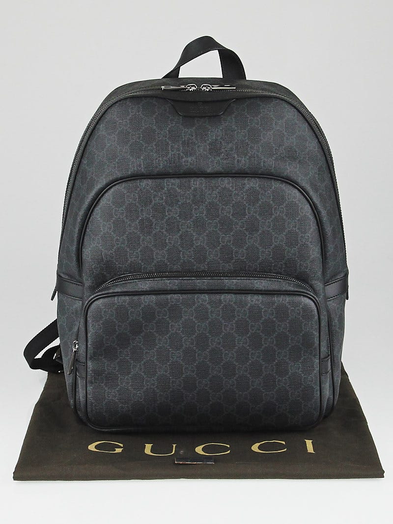 Gucci gg supreme backpack black store
