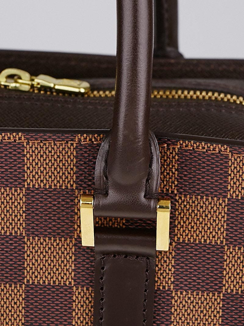 Louis Vuitton Brera Bag in damier canvas and ebony leather