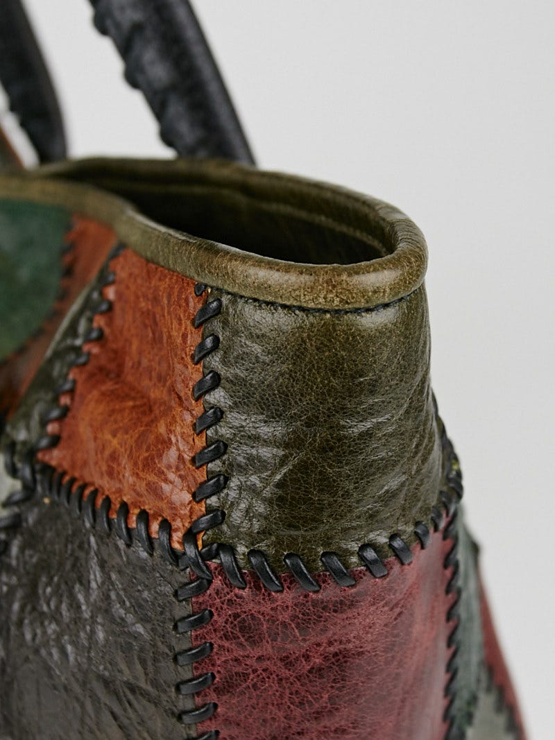 Balenciaga Multicolor Patchwork Leather Small Sunday Tote Balenciaga Multicolor Patchwork Leather Small Sunday Tote