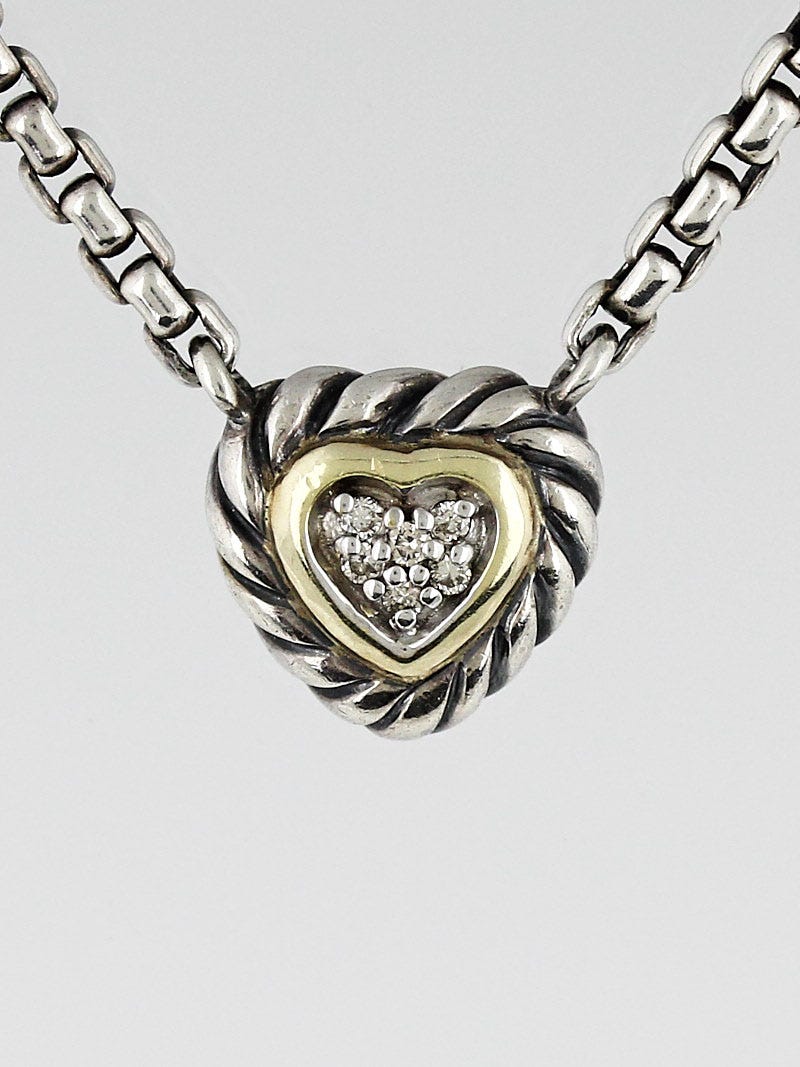 David yurman cable heart necklace online