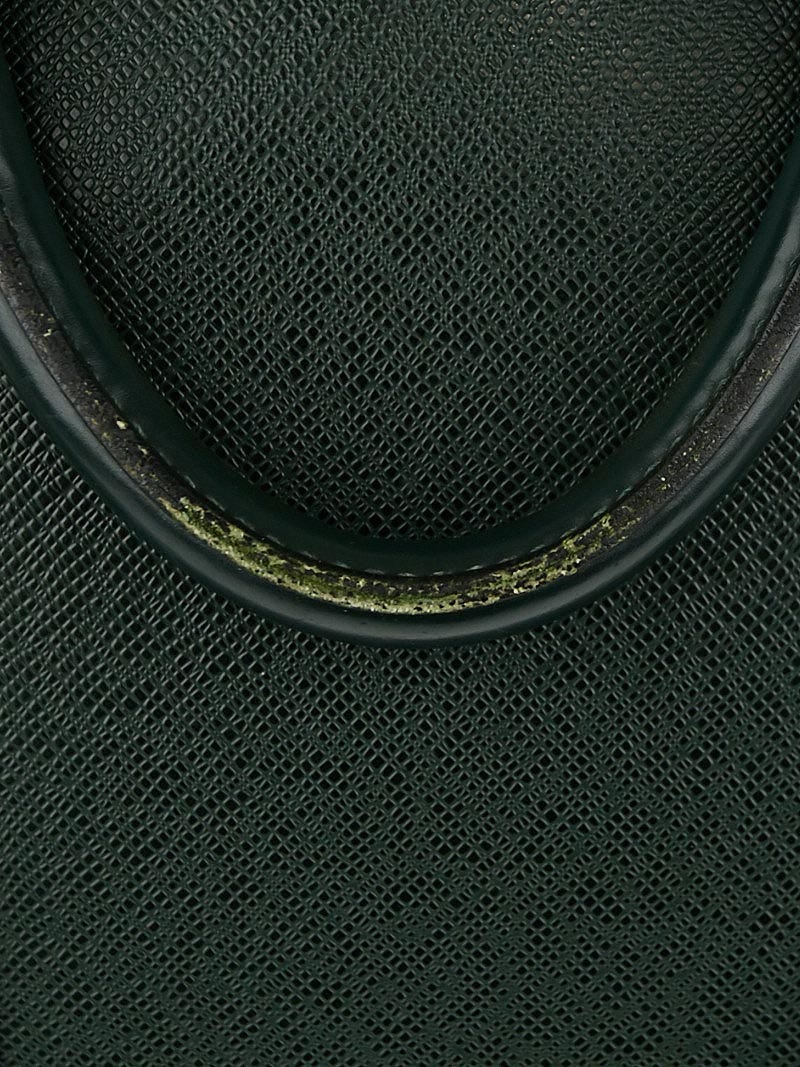 Vintage Louis Vuitton Helanga 1 Poche Epicea Green Taiga Leather