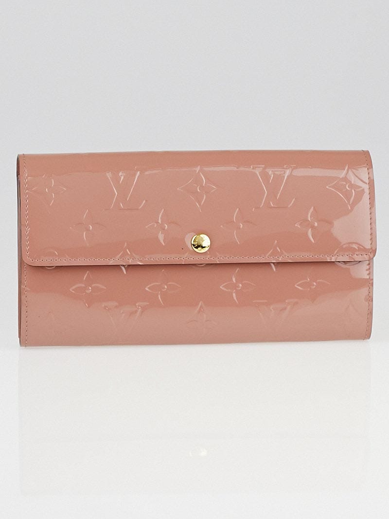 Louis Vuitton Rose Velours Monogram Vernis Sarah NM Wallet