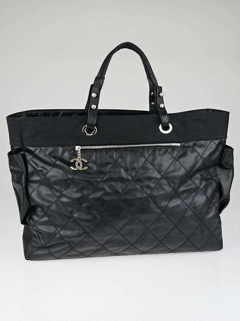 Chanel Black Quilted Coated Canvas Paris Biarritz Carry-On Travel Bag -  Yoogi's Closet