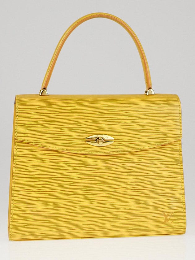 Louis Vuitton Yellow Epi Leather Malesherbes Bag 