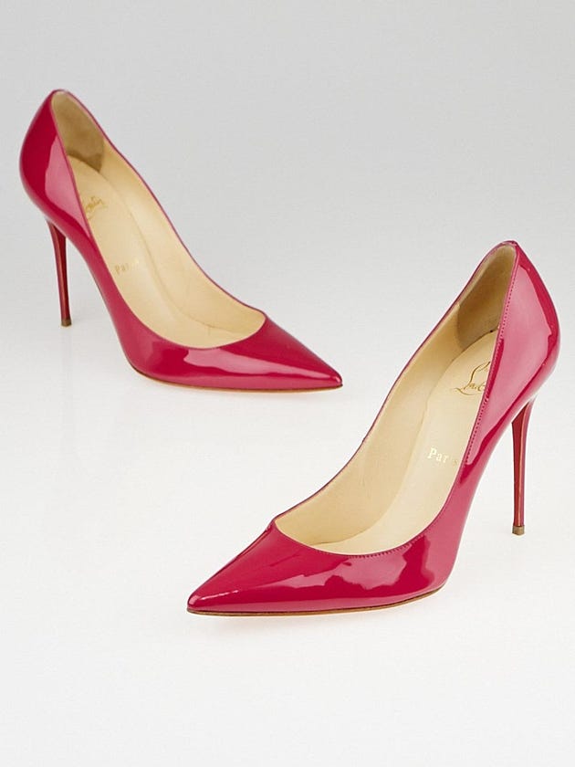 Christian Louboutin Pink Patent Leather So Kate 120 Pumps Size 9.5/40