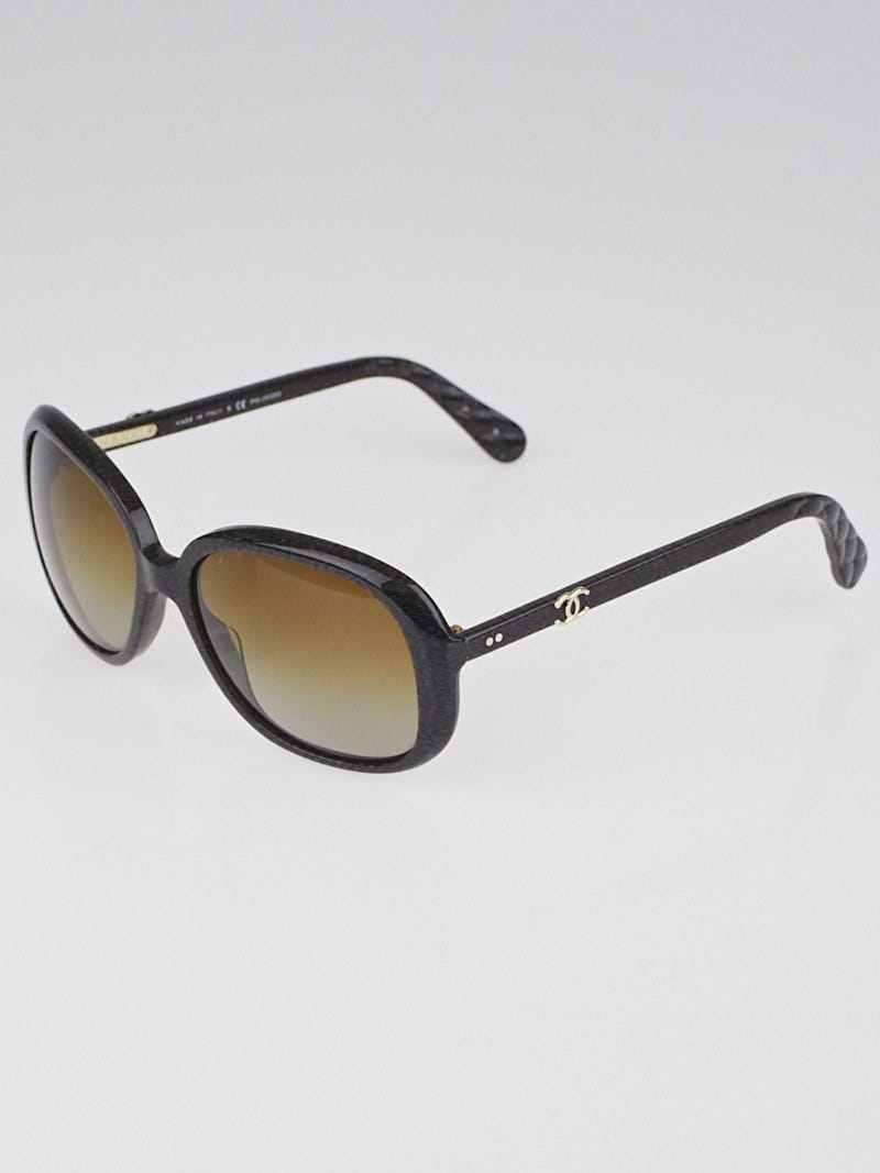 シャネルサングラス5244 Chanel Brown Print Frame CC Sunglasses - 5244 | Yoogi's Closet