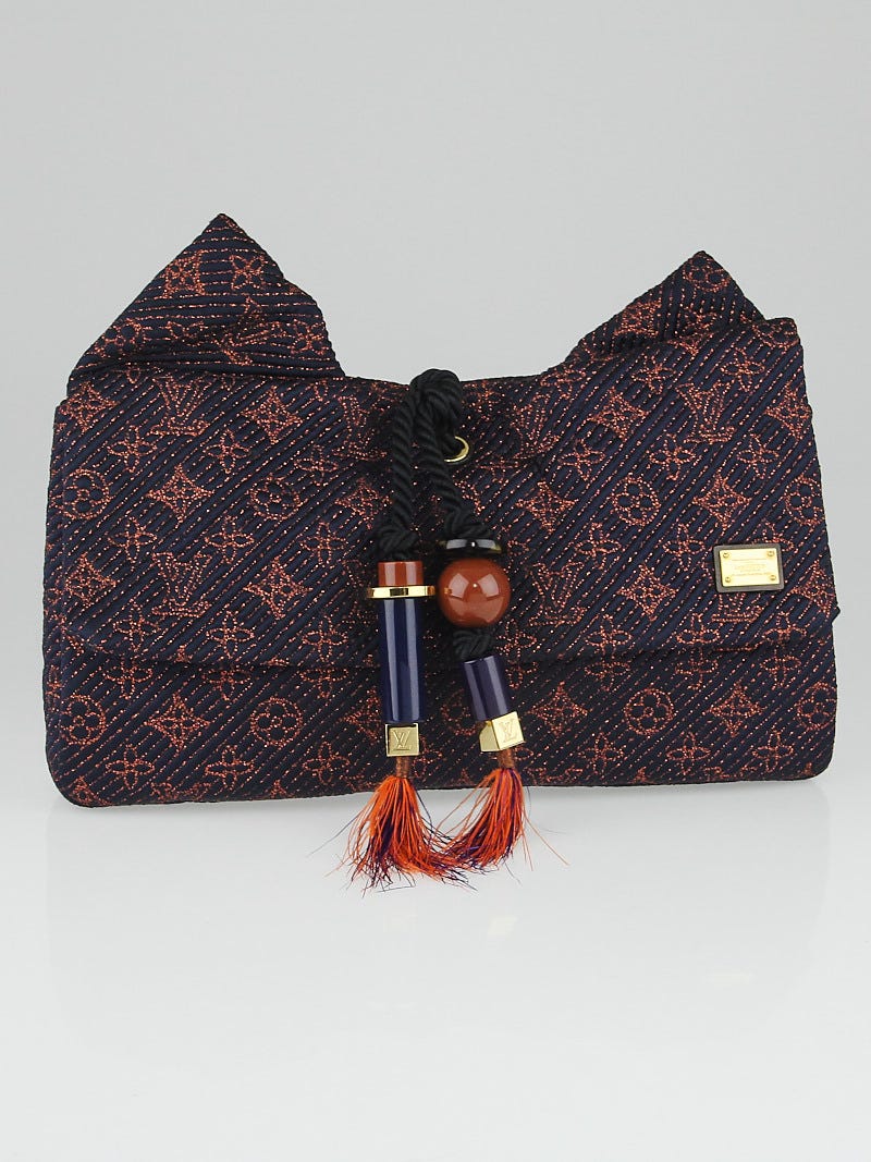 Louis Vuitton Limited Edition Indigo Monogram Metisse African Queen Clutch  Bag - Yoogi's Closet
