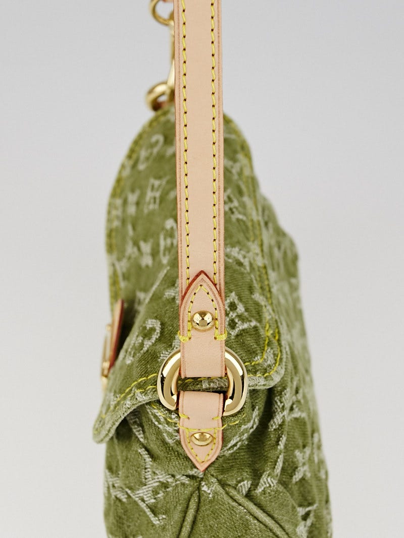 Louis Vuitton Green Monogram Denim Mini Pleaty Bag Louis Vuitton