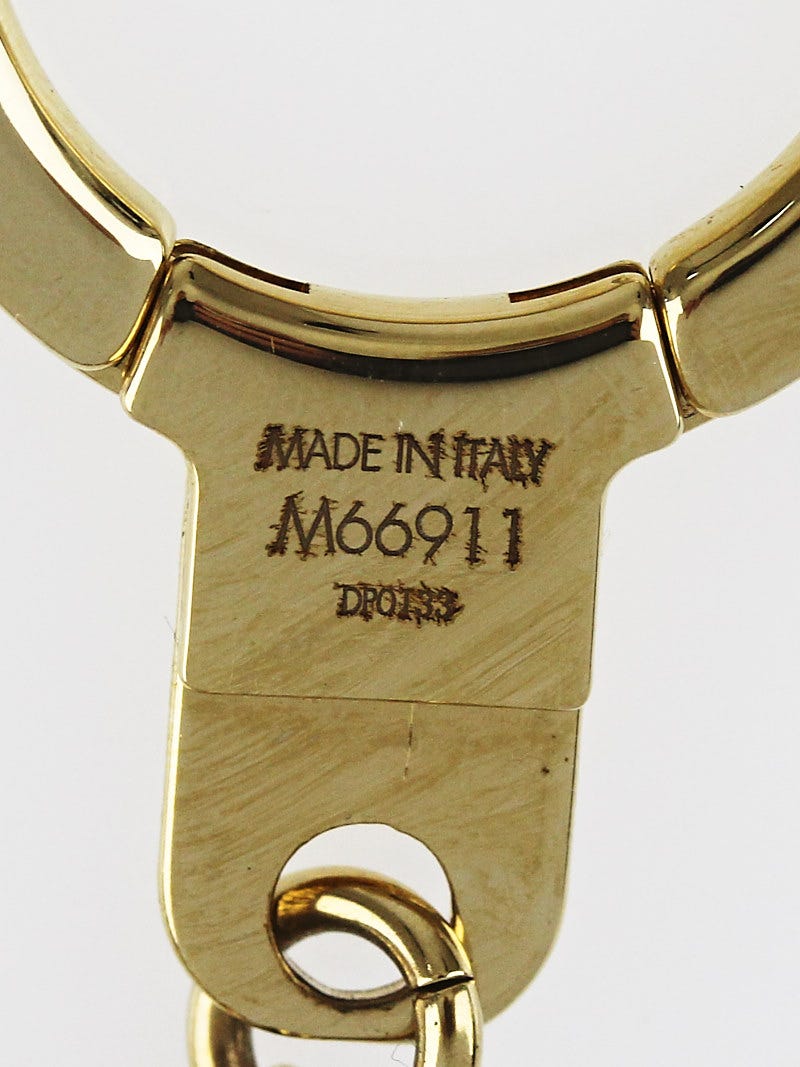 LOUIS VUITTON Key ring holder chain Bag charm AUTH 　Bijoux Sack Chenne Bee  Fleur